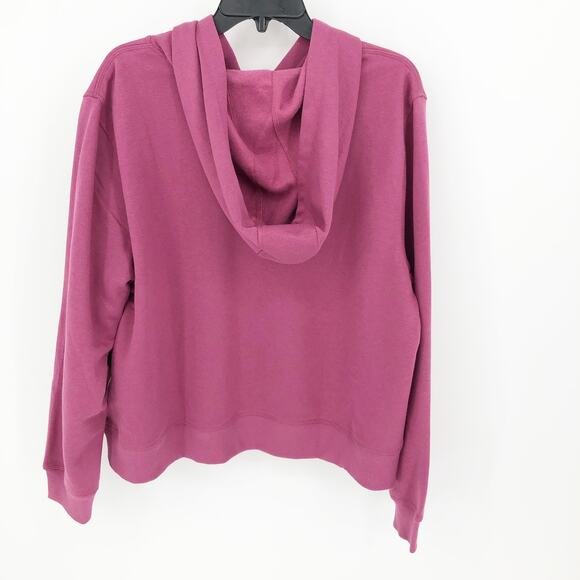 IDEOLOGY Womens Hoodie Sweatshirt XXL Pink Fleece Relaxed Fit NWT - Picture 6 of 11